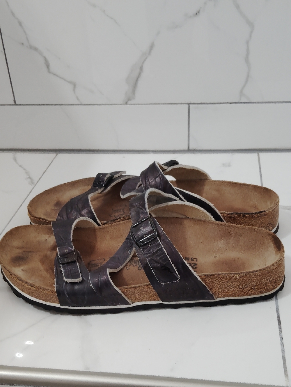 Birkenstock Black two strap Sandal - Picture 5 of 9